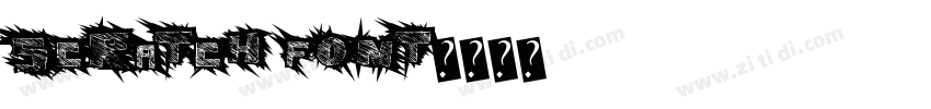 scratch font字体转换
